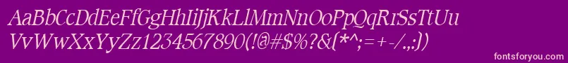 fuente CotlinItalic – Fuentes Rosadas Sobre Fondo Morado