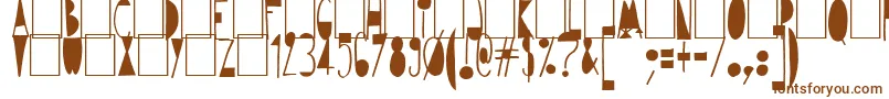 Avantgardiste1934 Font – Brown Fonts on White Background