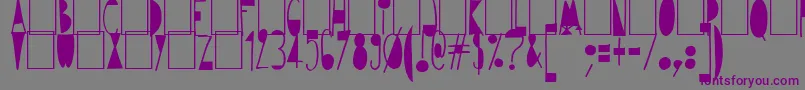 Avantgardiste1934 Font – Purple Fonts on Gray Background