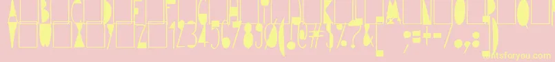 More about Avantgardiste1934 Font Avantgardiste1934 Font – Yellow Fonts on Pink Background