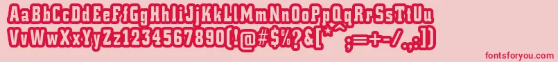 DLaCruzFont Font – Red Fonts on Pink Background