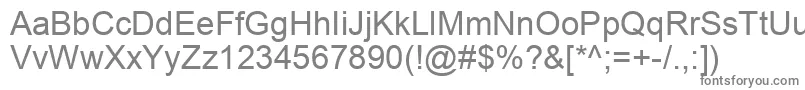 ArialKoi8 Font – Gray Fonts on White Background