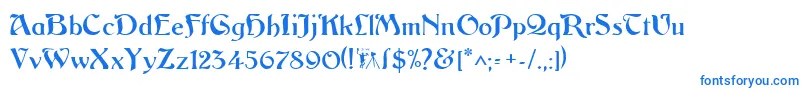 Argosgeorge-Schriftart – Blaue Schriften