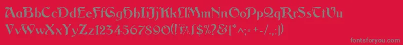 Argosgeorge Font – Gray Fonts on Red Background