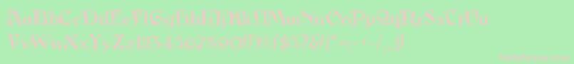 Argosgeorge Font – Pink Fonts on Green Background