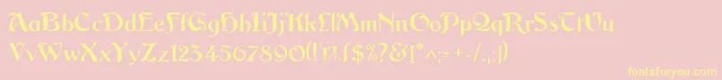 Argosgeorge Font – Yellow Fonts on Pink Background