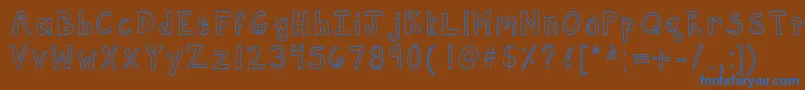 More about Kbframework Font Kbframework Font – Blue Fonts on Brown Background