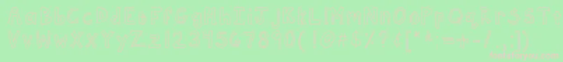 Kbframework Font – Pink Fonts on Green Background