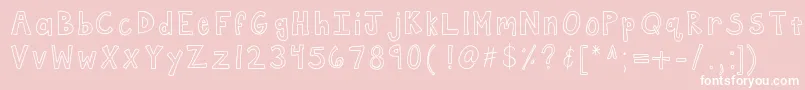 Kbframework Font – White Fonts on Pink Background