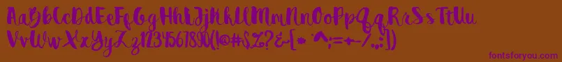 More about Destain Font Destain Font – Purple Fonts on Brown Background