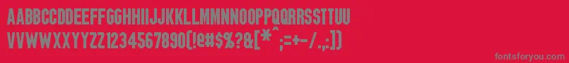 Blitzwing Font – Gray Fonts on Red Background