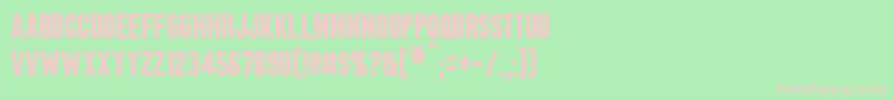 Blitzwing Font – Pink Fonts on Green Background