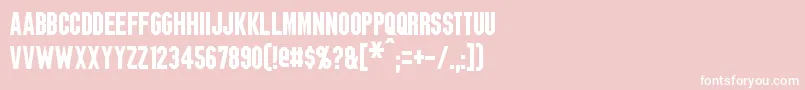 Blitzwing Font – White Fonts on Pink Background