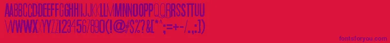 QuietZoo Font – Purple Fonts on Red Background