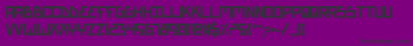 BionicTypeBold-Schriftart – Schwarze Schriften auf violettem Hintergrund