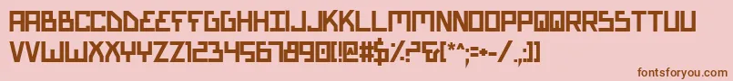 fuente BionicTypeBold – Fuentes Marrones Sobre Fondo Rosa