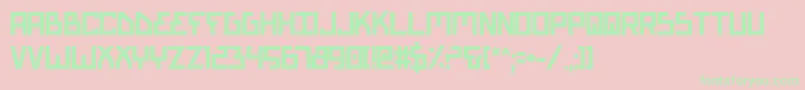 Шрифт BionicTypeBold – зелёные шрифты на розовом фоне