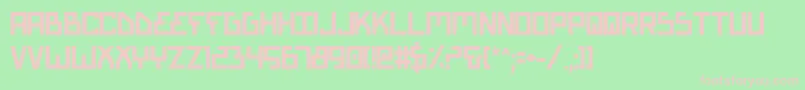 fuente BionicTypeBold – Fuentes Rosadas Sobre Fondo Verde