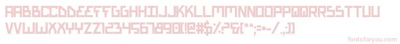 BionicTypeBold Font – Pink Fonts on White Background