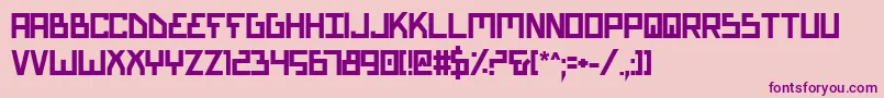 Шрифт BionicTypeBold – фиолетовые шрифты на розовом фоне