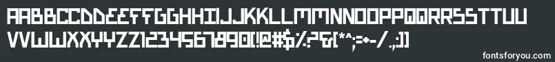 Czcionka BionicTypeBold – białe czcionki