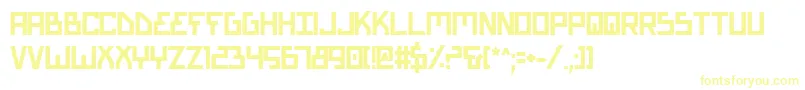 Шрифт BionicTypeBold – жёлтые шрифты