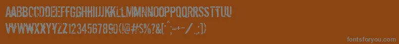 Шрифт Dirtyego – серые шрифты на коричневом фоне