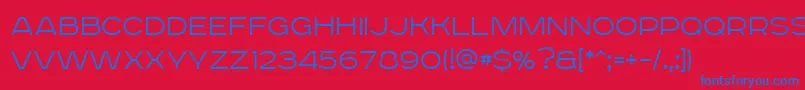 RoadradioThin Font – Blue Fonts on Red Background