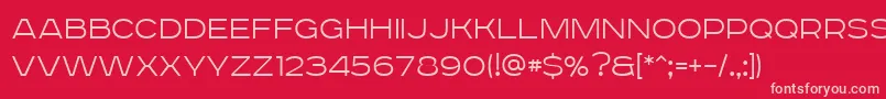 RoadradioThin Font – Pink Fonts on Red Background