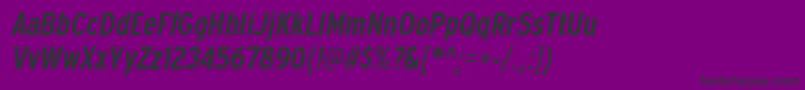 ExpresswaycdsbItalic Font – Black Fonts on Purple Background