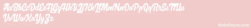 LoguetownDemo Font – White Fonts on Pink Background