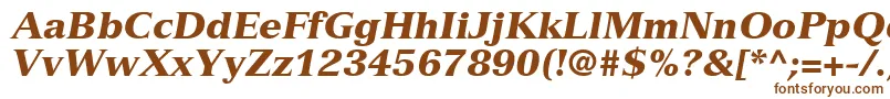 NuanceBlackSsiBlackItalic Font – Brown Fonts on White Background