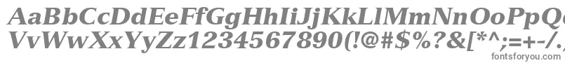 Шрифт NuanceBlackSsiBlackItalic – серые шрифты на белом фоне