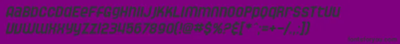 SfSpeedwaystarOblique Font – Black Fonts on Purple Background