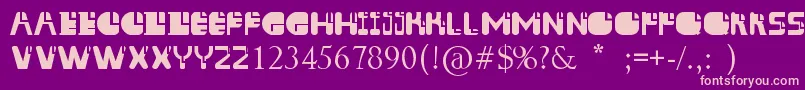 Aissur Font – Pink Fonts on Purple Background