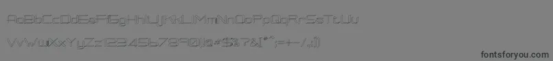 RmSquarial3D-Schriftart – Schwarze Schriften auf grauem Hintergrund