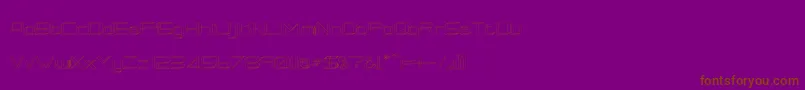 RmSquarial3D Font – Brown Fonts on Purple Background