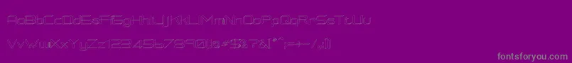 RmSquarial3D Font – Gray Fonts on Purple Background