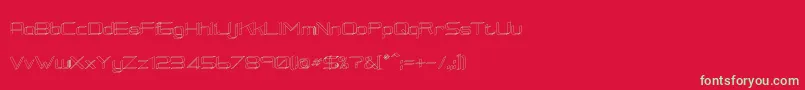 RmSquarial3D Font – Green Fonts on Red Background
