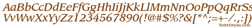 Fonte AdvisorMediumSsiMediumItalic – fontes marrons