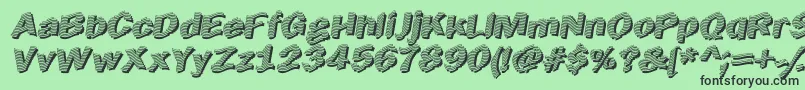 Earltik Font – Black Fonts on Green Background