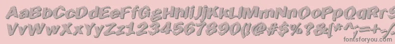 Earltik Font – Gray Fonts on Pink Background