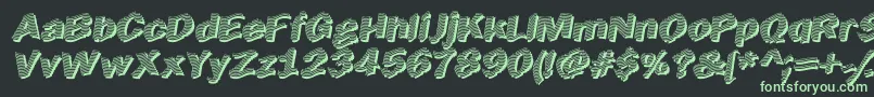 Earltik Font – Green Fonts on Black Background