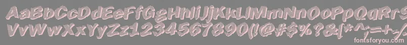 Earltik Font – Pink Fonts on Gray Background