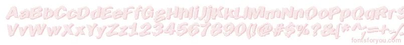 Earltik Font – Pink Fonts on White Background
