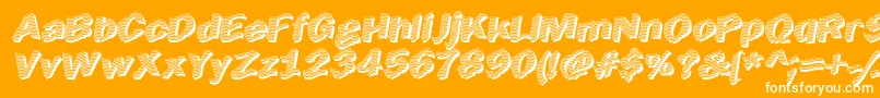 Earltik Font – White Fonts on Orange Background