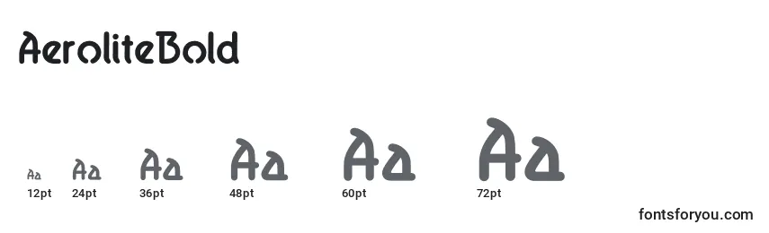 AeroliteBold Font Sizes