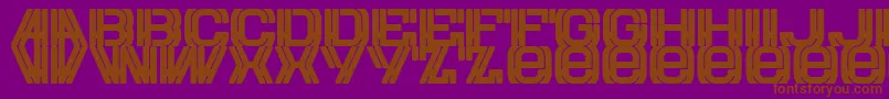 Шрифт Eurow – коричневые шрифты на фиолетовом фоне