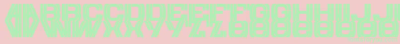 Eurow Font – Green Fonts on Pink Background