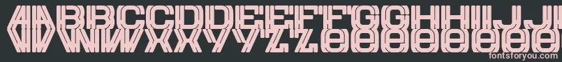 Eurow Font – Pink Fonts on Black Background